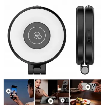 ULANZI LM21 MagSafe LED video svetlo, 60 LED, 2500K-9000K, USB-C, čierne