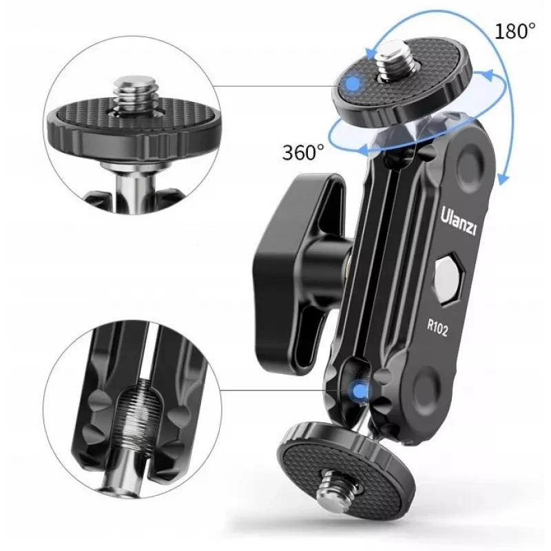 ULANZI R102 Magic Arm 9 cm dvojitý 1/4