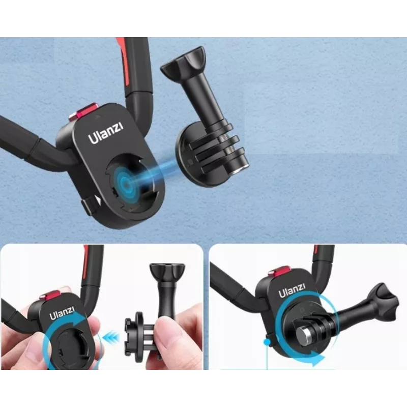Ulanzi T011GBB1 flexibilný držiak na krk pre GoPro / SJCAM / Xiaomi / DJI / Insta360