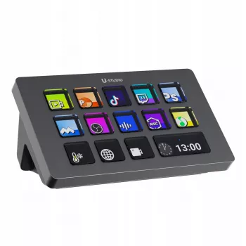 Ulanzi Stream Deck D200 konzola - 15 programovateľných tlačidiel, 3 otočné ovládače, RGB podsvietenie, USB-C, mechanické hot-swappable spínače