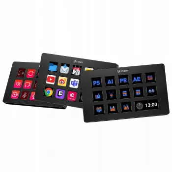 Ulanzi Stream Deck D200 konzola - 15 programovateľných tlačidiel, 3 otočné ovládače, RGB podsvietenie, USB-C, mechanické hot-swappable spínače