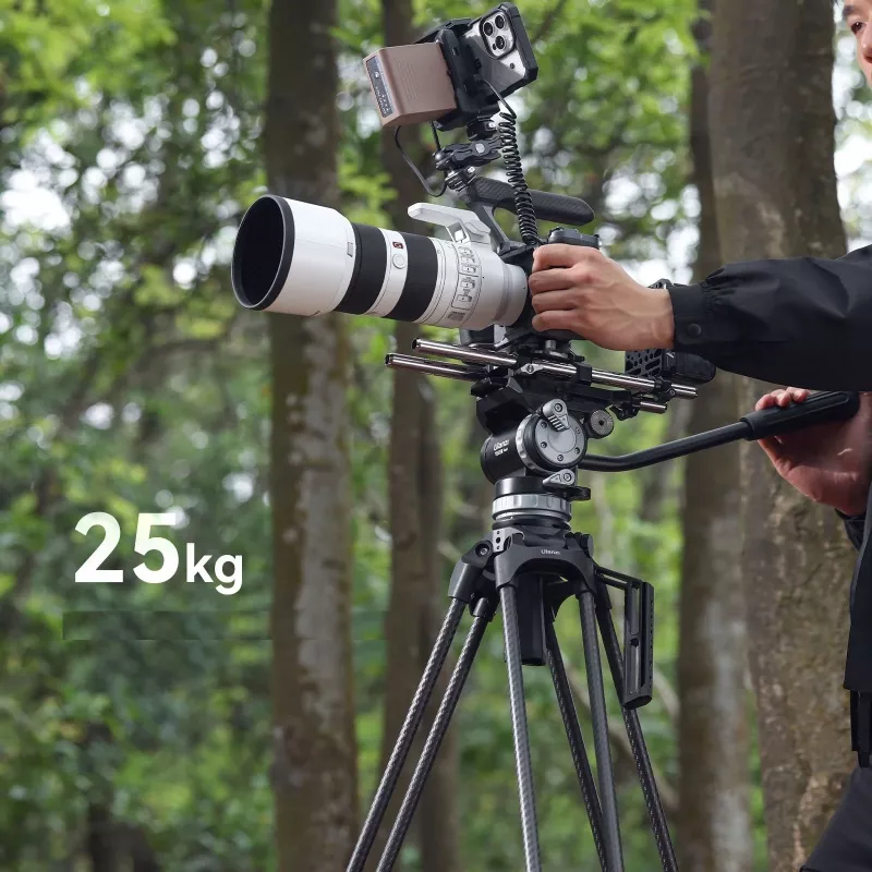ULANZI T047 profesionálny video statívový systém nosnosť 25 kg výška 149,5 cm 75 mm miska