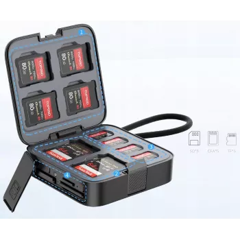 Ulanzi CRC10 puzdro na pamäťové karty 13 slotov + 3-in-1 čítačka kariet 10 Gbps CFexpress Type A SD microSD