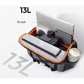 ULANZI SU02 crossbody taška na kameru pre bezzrkadlovku, dron, akčnú kameru - čierna