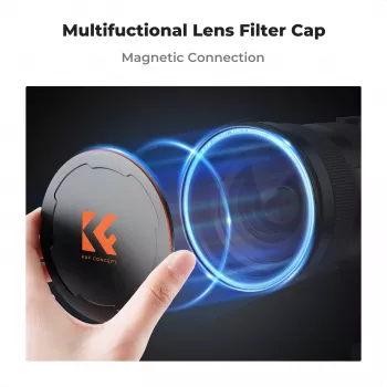 K&F Concept M-Cap magnetický kryt objektívu 86mm čierny
