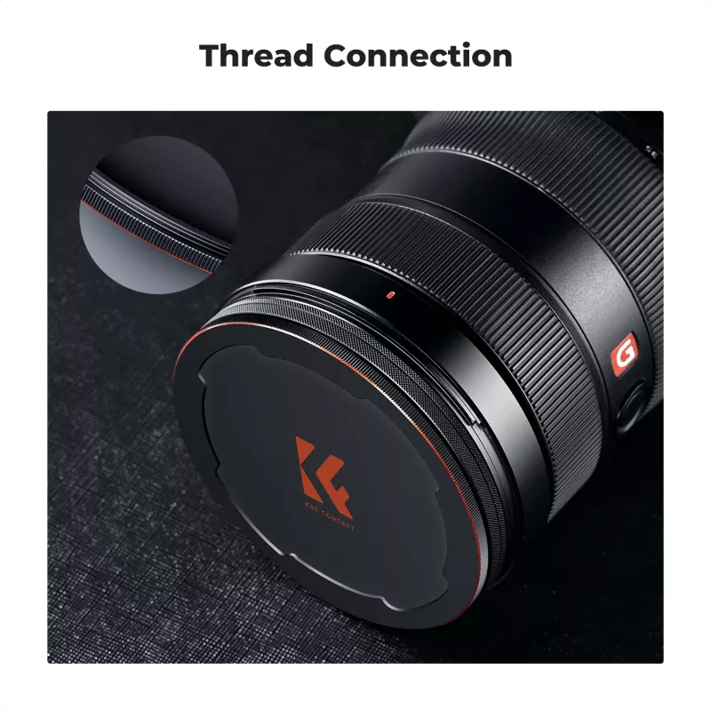 K&F Concept M-Cap magnetický kryt objektívu 86mm čierny