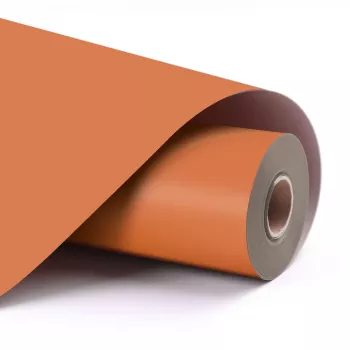 LOKLiK Permanent Adhesive Vinyl Film Matte - oranžová - 30.5 x 180 cm (12 palcov x 6 palcov)