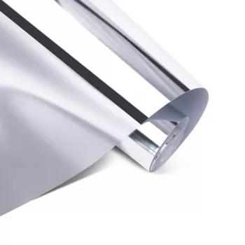 LOKLiK Permanent Adhesive Vinyl Film Mirror Metallic - Silver - 30.5 x 180 cm (12 palcov x 6 stôp)
