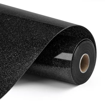 LOKLIK termotransferový vinyl Glitter, čierny, 30,5 x 90 cm