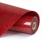 LOKLIK Glitter termotransferová vinylová fólia - Červená - 30,5 x 90 cm (SG-HTV-1573-US-L-B2B)
