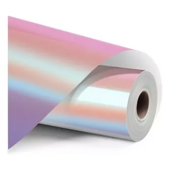 LOKLIK Permanentná samolepiaca vinylová fólia holografická - Ružová - 30,5 x 90 cm