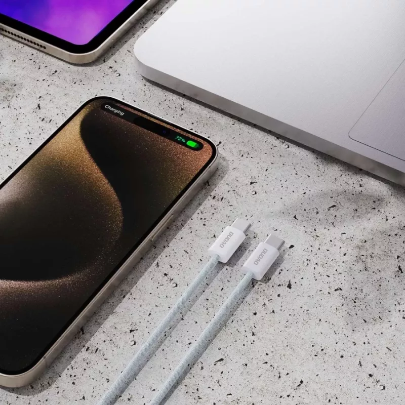 Dudao L6C USB-C na USB-C 60W PD 1m biely