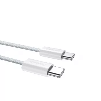 Dudao L6C USB-C na USB-C 60W PD 2m biely