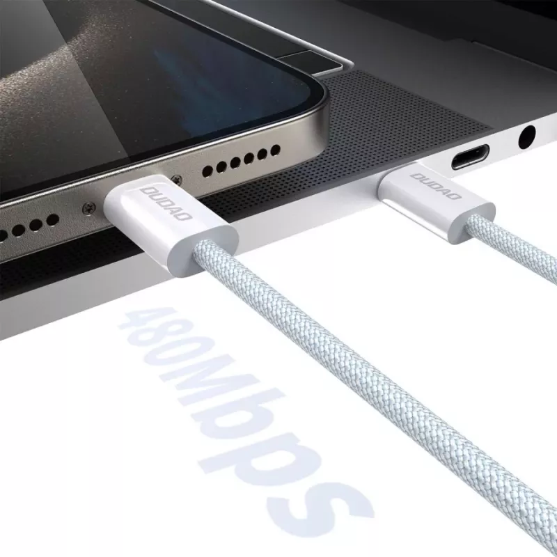Dudao L6C USB-C na USB-C 60W PD 2m biely