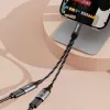 Dudao L13C+ 2-in-1 USB-C na USB-C adaptér s audiom a nabíjaním