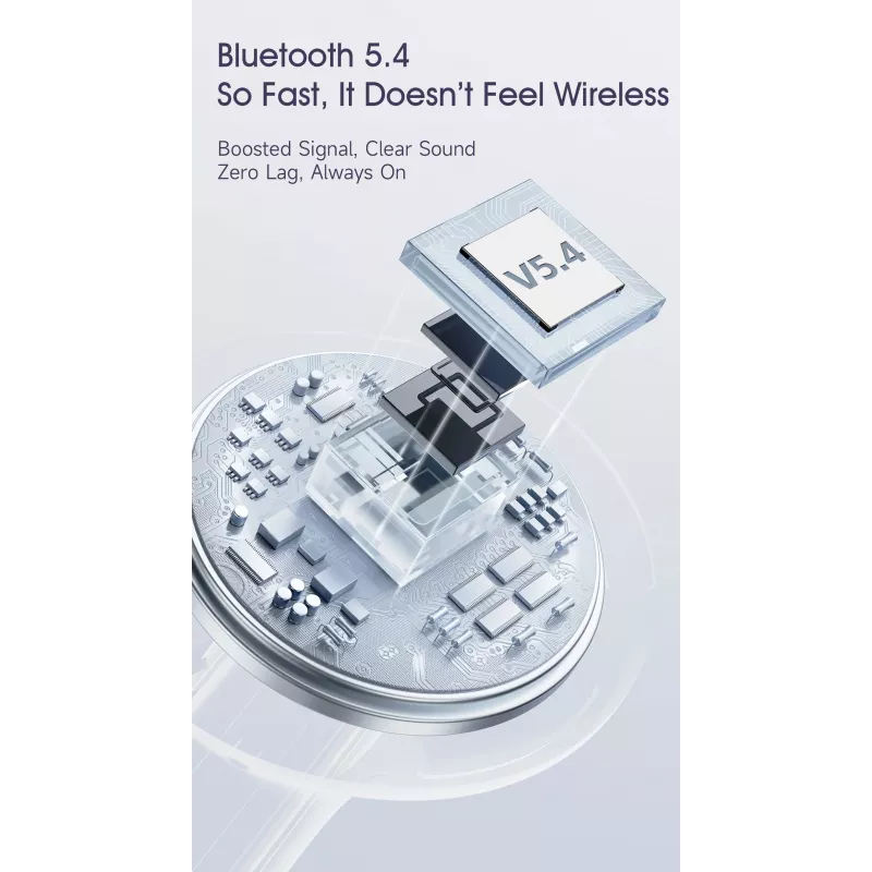 Dudao U21 TWS ANC ENC Bluetooth 5.3 bezdrôtové slúchadlá - biela