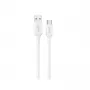 Dudao L2S USB-A na USB-C 30W 2m biely nabíjací a dátový kábel