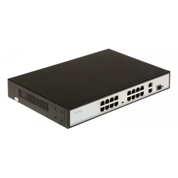 POE LANG TC-P3S019 16-portový PoE+ Gigabit managed switch s 2 SFP uplink, 250W, Rackmount