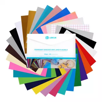 LOKLIK súprava materiálu z permanentného lepiaceho vinylu (A4)