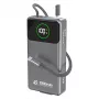 Powerbanka Dudao K31 Pro 45W 20000mAh s integrovaným výsuvným USB-C káblom - sivá