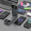 Powerbanka Dudao K31 Pro 45W 20000mAh s integrovaným výsuvným USB-C káblom - sivá