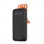 Dudao K6Pro univerzálna power banka 10000mAh s USB, USB-C, Lightning káblom čierna (K6Pro-black)