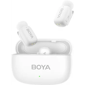 BOYA MINI-13 bezdrôtový mikrofónový systém 2TX+2RX biely