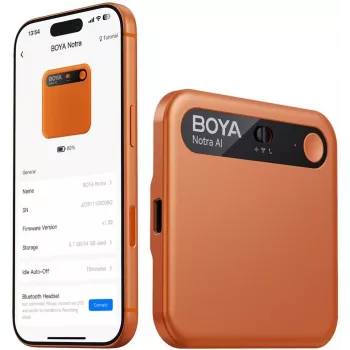 BOYA Notra AI prepisový hlasový rekordér - oranžový