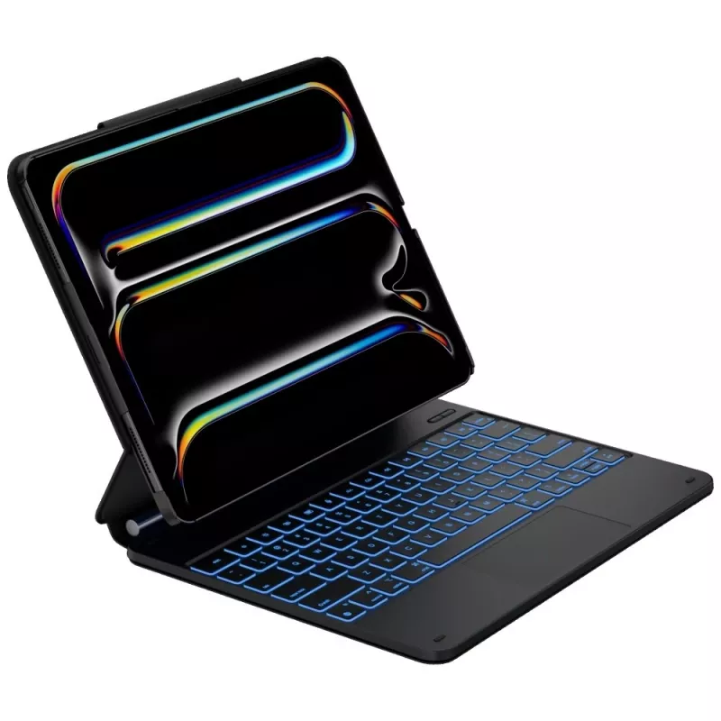 Typecase Edge + Klávesnicové puzdro pre iPad Air 13 M2 2024 / M3 2025 / M4 2026, čierna