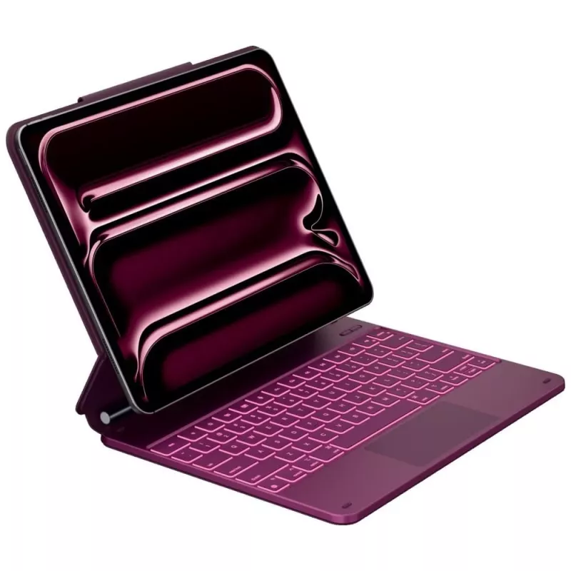 Typecase Edge Klávesnicové puzdro pre iPad Air 13 2024/2025, malinová