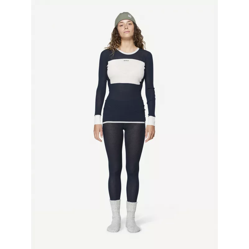 Devold Wool Mesh 190 tričko dámske base layer - Ink/Offwhite, veľkosť S