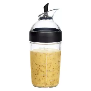 OXO Good Grips šejker na šalátový dresing 236ml čierny