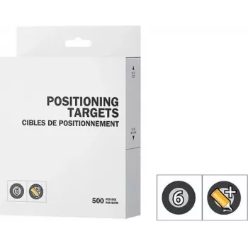 CREAFORM PEEL 3 polohovacie targety 6mm s čiernym okrajom a normálnym lepidlom 1x500 (ACC-P3D-PTBC3)