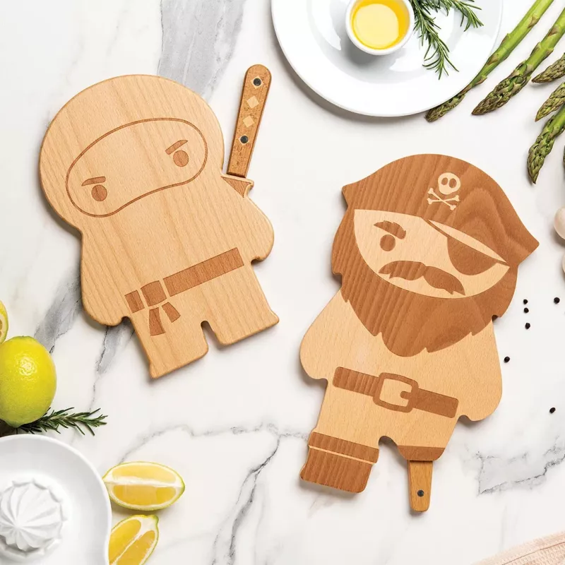 OTOTO Ninja Board krájacia doska a sada nožov - čierna