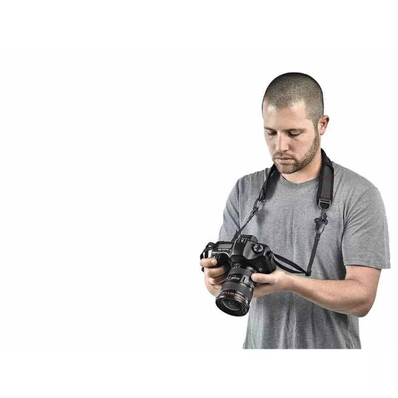 Manfrotto Pro Light Camera Strap PL s rýchloupínacím systémom, čierny