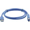 Kramer C-USB3/AB-3 Kábel USB 3.0, USB-A samec na USB-B samec, 0,9 m (3 ft), modrý