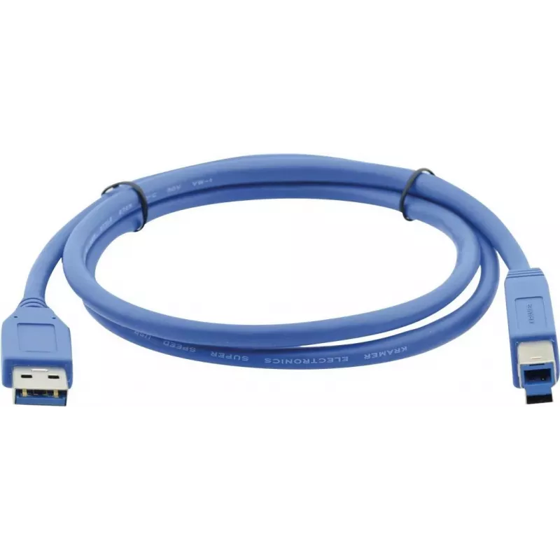 Kramer C-USB3/AB-3 Kábel USB 3.0, USB-A samec na USB-B samec, 0,9 m (3 ft), modrý