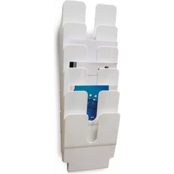 DURABLE FLEXIPLUS 6 držiak prospektov A4 na výšku transparentný 1700008011