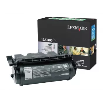 Lexmark 12A7460 originálna čierna tonerová kazeta vysoká výťažnosť pre T630, T632, T634, X630, X632, X634