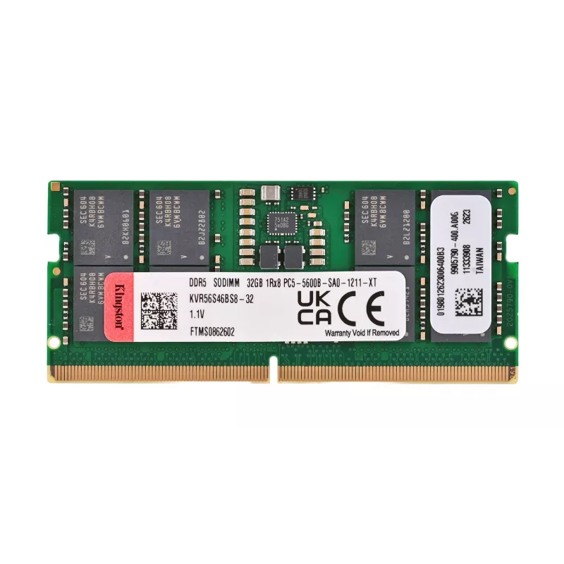 Kingston Technology KVR56S46BS8-32 32 GB DDR5 5600 MT/s SO-DIMM pamäťový modul