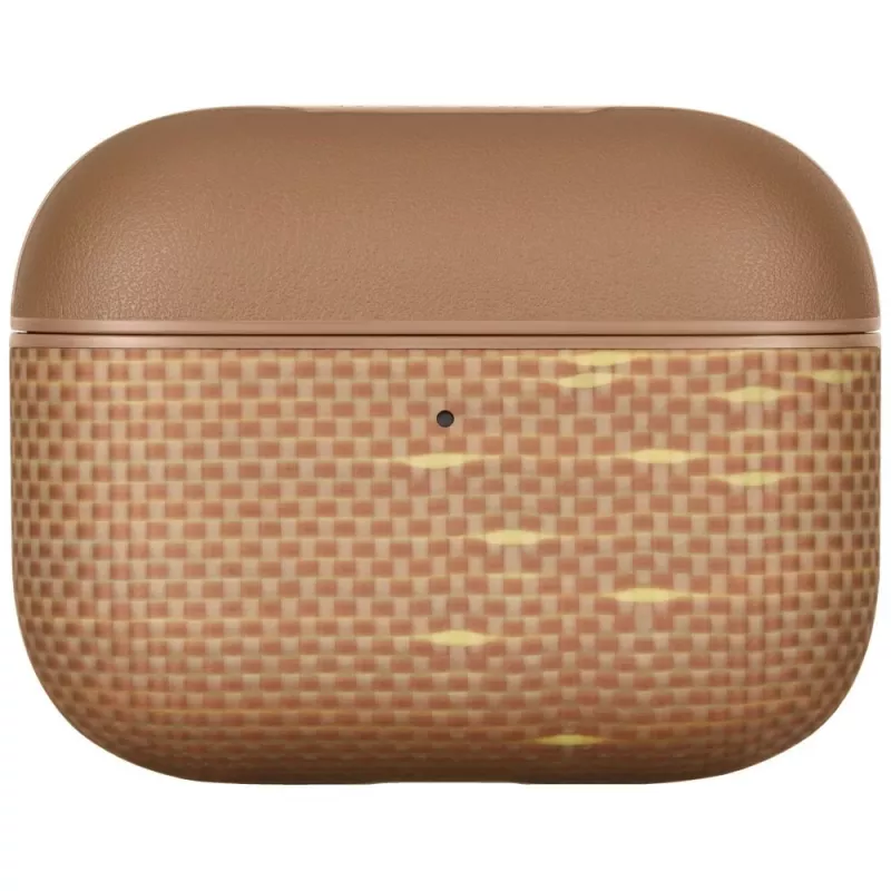 Puzdro z aramidových vlákien PITAKA pre AirPods Pro 3, Golden Glint