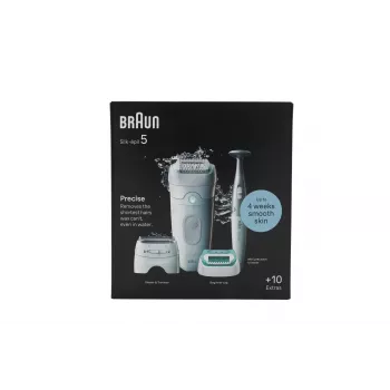 Braun Silk-épil 5 5-251 epilátor sada Wet & Dry bezdrôtový nabíjateľný biela/ružová