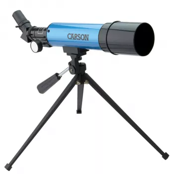 Carson Aim teleskop 50mm refraktor s 3x Barlow šošovkou a hliníkovým statívom