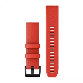 Garmin QuickFit 22mm silikónový náramok laserová červená s čiernou nerezovou sponou 010-12901-02