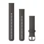 Garmin QuickFit 18 mm silikónový náramok grafitový s bridlicovo sivými švami 010-12932-0E