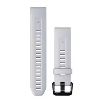 Silikónový remienok na hodinky Garmin 20 mm, Whitestone s čiernou prackou, 010-13102-03
