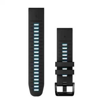 Garmin QuickFit 22 mm silikónový remienok k hodinkám, čierna/modrá (010-13280-05)