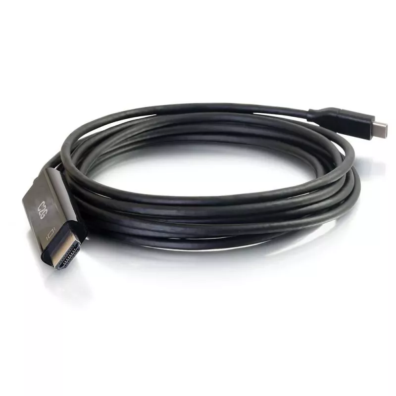 C2G USB-C na HDMI adaptérový kábel - 1,83 m - čierny - 4K@60Hz - reverzibilný USB-C konektor samec