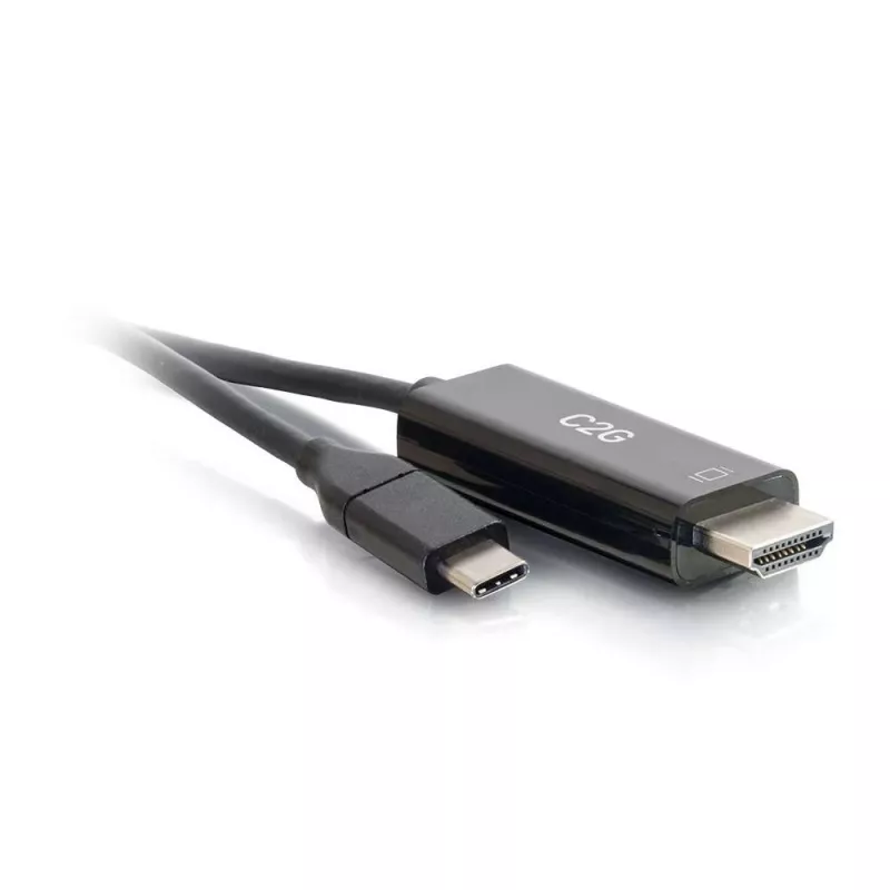 C2G USB-C na HDMI adaptérový kábel - 1,83 m - čierny - 4K@60Hz - reverzibilný USB-C konektor samec