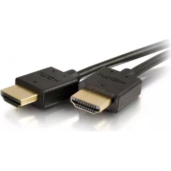 CABLES2GO C2G 0,6 m flexibilný High Speed HDMI kábel s plochými konektormi - 4K 60 Hz - HDMI Type-A konektor samec na HDMI Type-A konektor samec - 3D - 10,2 Gbit/s - čierny (41362)
